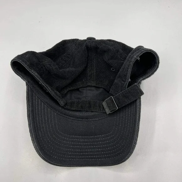 Air Jordan Hat Men Black Corduroy Embroidered Jumpman Strap Back Cap